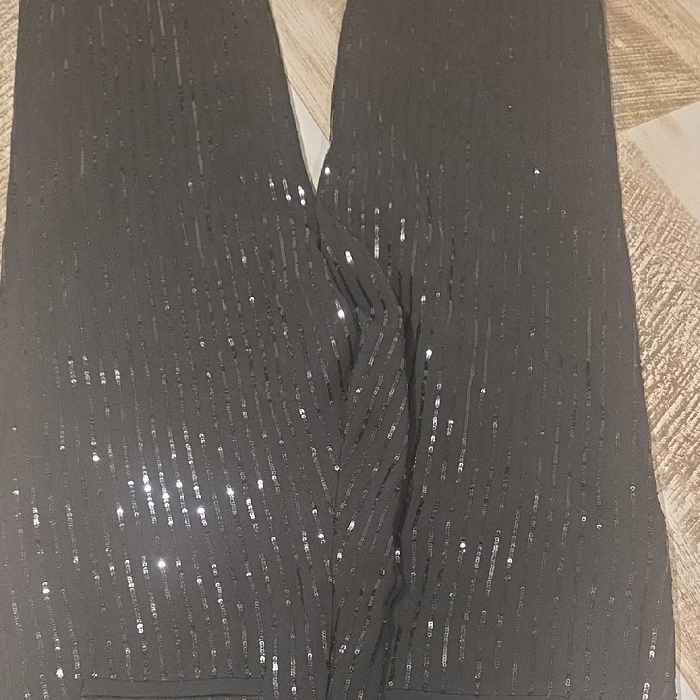 Michael Kors Black Sequin Jumpsuit